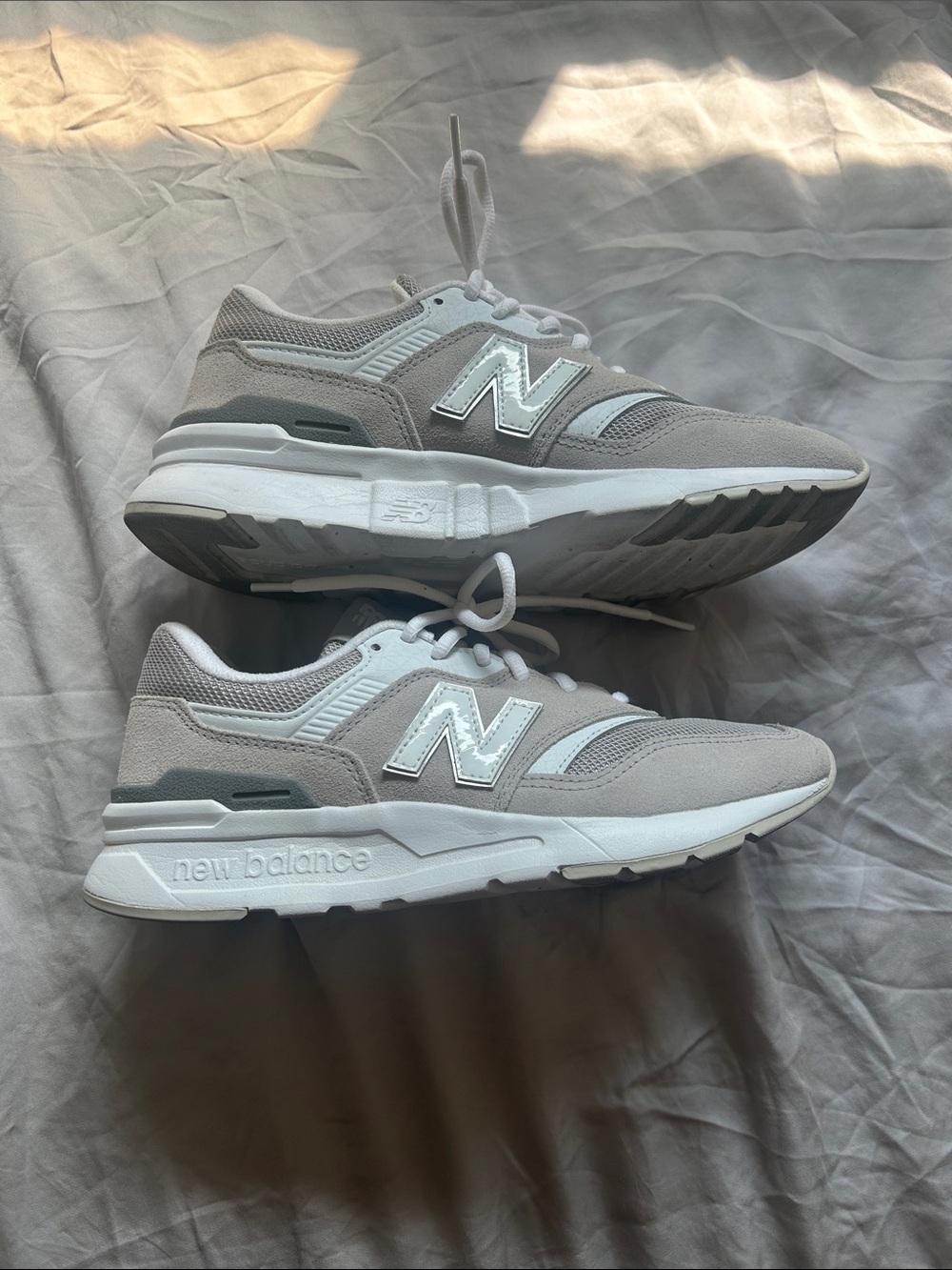 New Balance 997H Sneakers in Rain Cloud with White